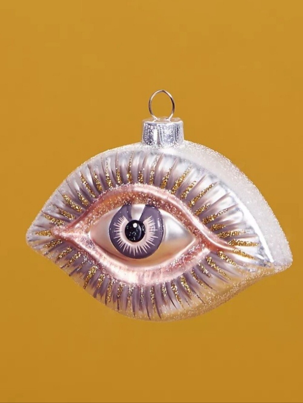 Anthropologie Spirit Eye Glass Ornament